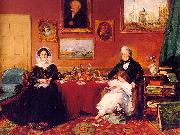 James Holland The Langford Family in their Drawing Room oil on canvas